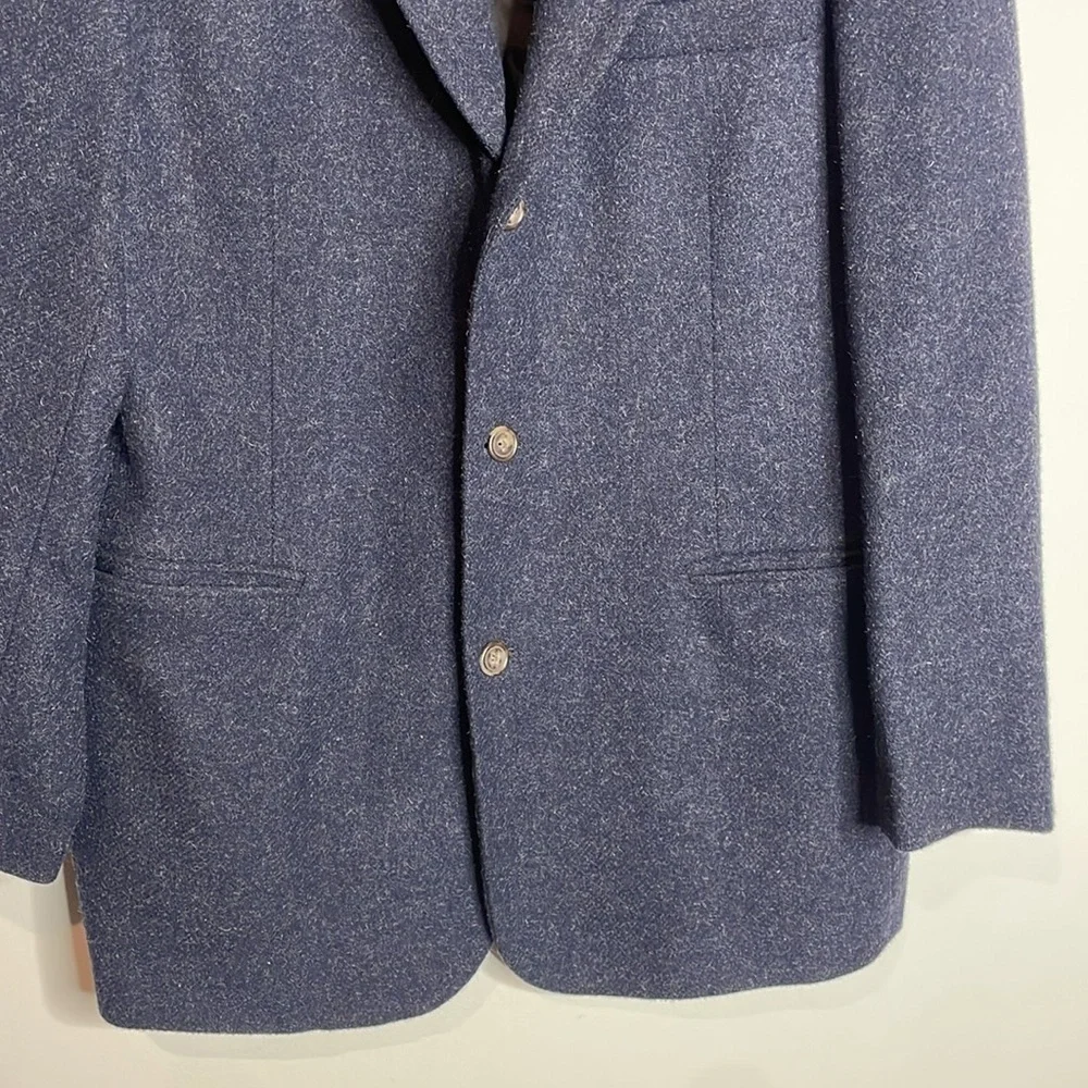 J. Crew | Vintage Oarsman Men’s Wool & Mohair Blend Blue Blazer Jacket Size 42L
